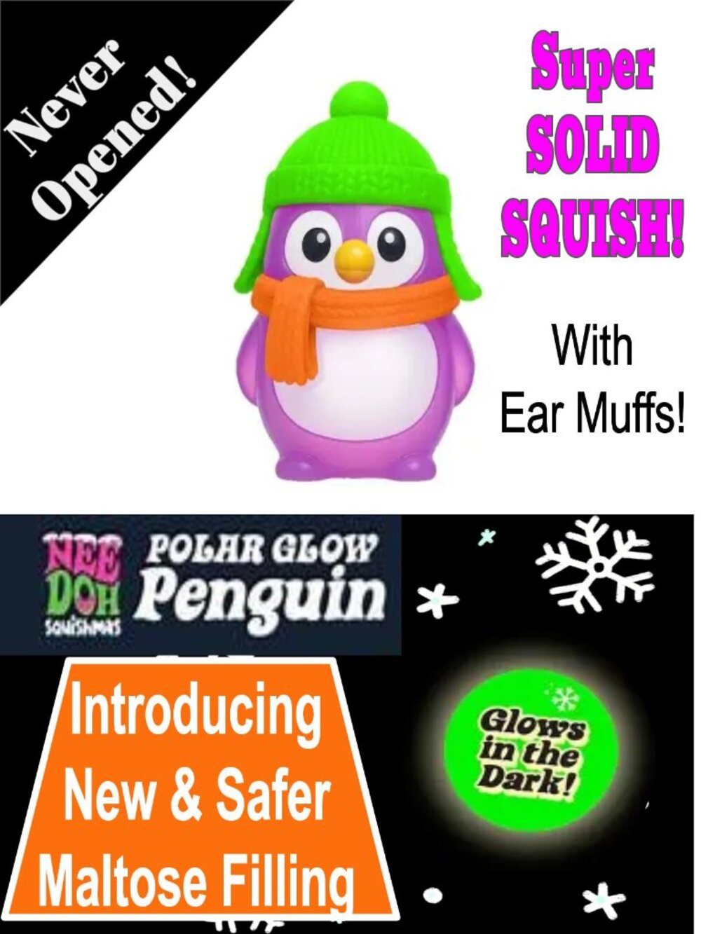NeeDoh Squishmas Polar Penguin Limited Edition